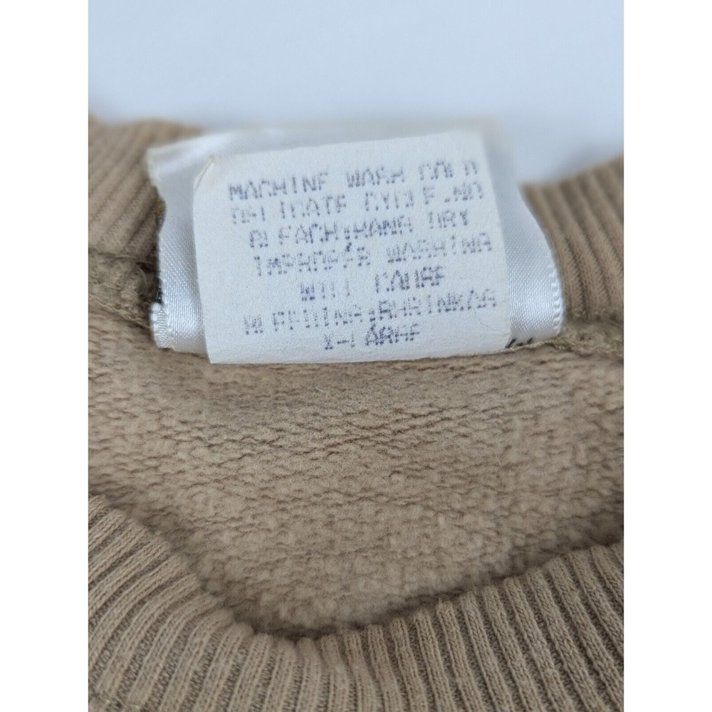 Mickey Mouse Crewneck Size XL Y2K Sweatshirt Disney Minimalist Brown Spell Out - Picture 6 of 7